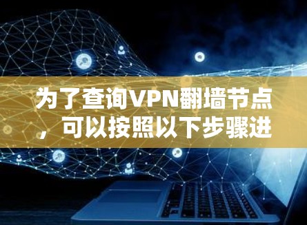 为了查询VPN翻墙节点，可以按照以下步骤进行