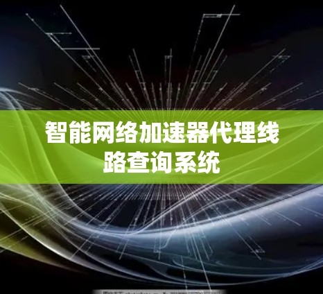 智能网络加速器代理线路查询系统
