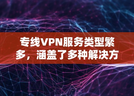 专线VPN服务类型繁多，涵盖了多种解决方案，根据用户的需求和预算选择最合适的选项。以下是对专线VPN服务的比较分析