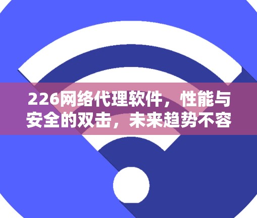 226网络代理软件，性能与安全的双击，未来趋势不容错过