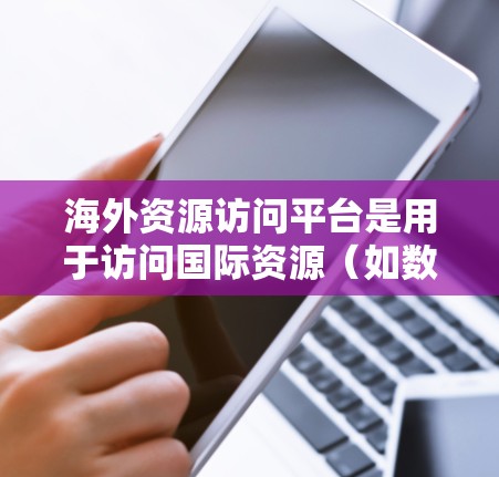 海外资源访问平台是用于访问国际资源（如数据、文件、新闻等）的工具，广泛应用于学术、研究、企业等领域。以下是对这些平台的详细分析