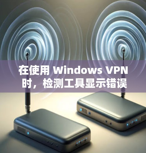 在使用 Windows VPN 时，检测工具显示错误提示可能是由于配置文件或网络设置的问题。以下是解决此问题的步骤