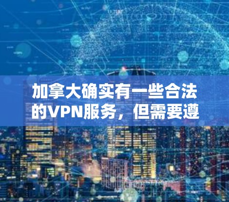 加拿大确实有一些合法的VPN服务，但需要遵守当地和国际的法律。以下是一些加拿大合法VPN平台及其特点