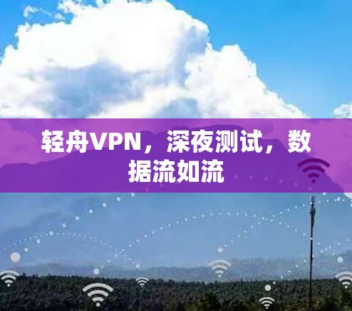 轻舟VPN，深夜测试，数据流如流