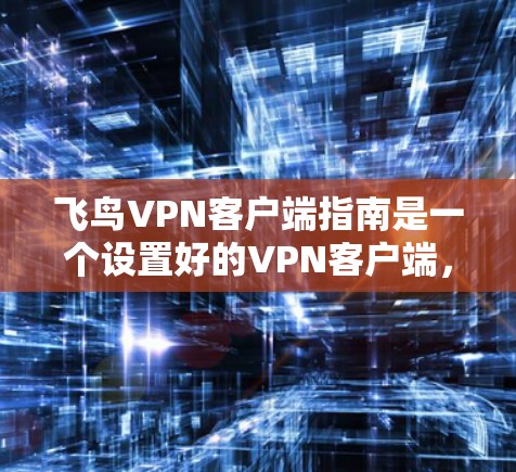 飞鸟VPN客户端指南是一个设置好的VPN客户端，旨在提供安全的VPN体验。以下是一个详细的指南，涵盖其各个方面