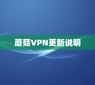 蘑菇VPN更新说明