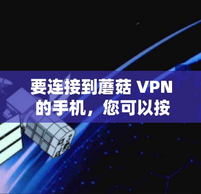 要连接到蘑菇 VPN 的手机，您可以按照以下步骤操作