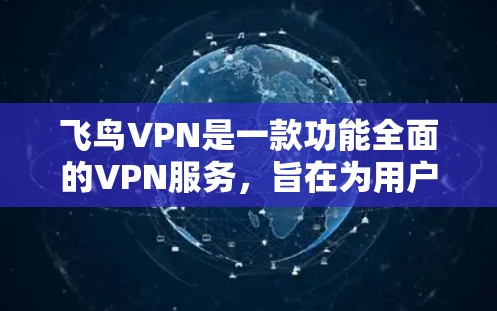 飞鸟VPN是一款功能全面的VPN服务，旨在为用户提供安全、便捷的网络连接体验。以下是对飞鸟VPN功能的详细介绍