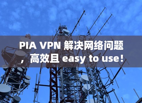 PIA VPN 解决网络问题，高效且 easy to use！