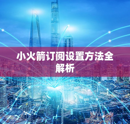 小火箭订阅设置方法全解析
