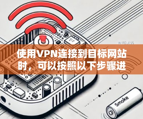 使用VPN连接到目标网站时，可以按照以下步骤进行