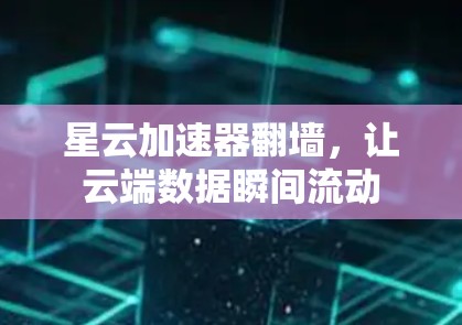 星云加速器翻墙，让云端数据瞬间流动