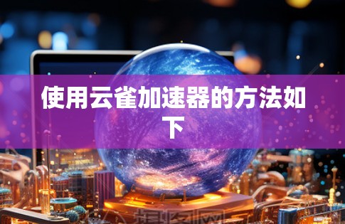 使用云雀加速器的方法如下