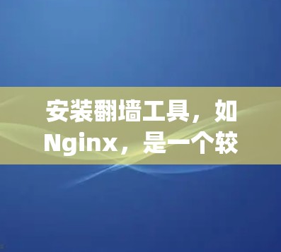 安装翻墙工具，如Nginx，是一个较为系统的网络防火墙管理工具。以下是一步步的安装指南