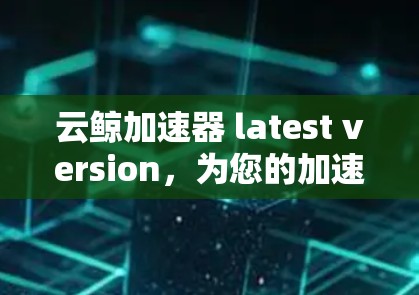云鲸加速器 latest version，为您的加速之路保驾护航
