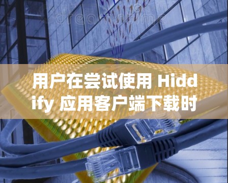 用户在尝试使用 Hiddify 应用客户端下载时遇到了问题。以下是如何逐步解决此类问题的步骤