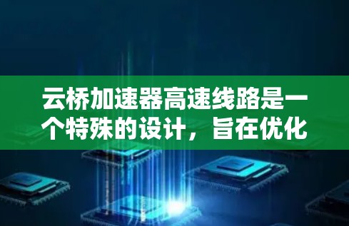 云桥加速器高速线路是一个特殊的设计，旨在优化交通流量并提高车辆通过效率。以下是对该领域的详细总结
