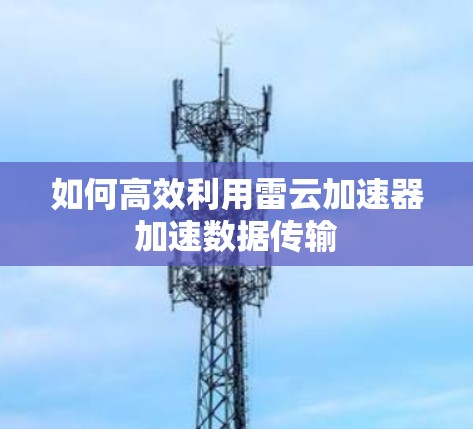 如何高效利用雷云加速器加速数据传输