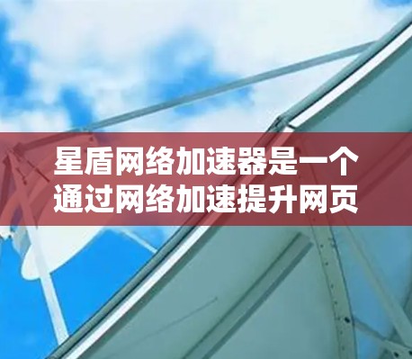 星盾网络加速器是一个通过网络加速提升网页加载速度的应用程序，适合频繁访问网站的用户。以下是使用星盾网络加速器的详细步骤