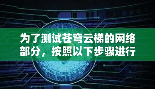 为了测试苍穹云梯的网络部分，按照以下步骤进行