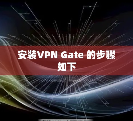 安装VPN Gate 的步骤如下