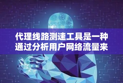 代理线路测速工具是一种通过分析用户网络流量来提供实时监控和优化的网络管理服务。它帮助用户了解流量分布、峰值流量、平均流量等信息，从而优化网络性能。以下是代理线路测速工具的主要作用和使用流程