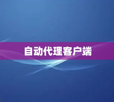 自动代理客户端